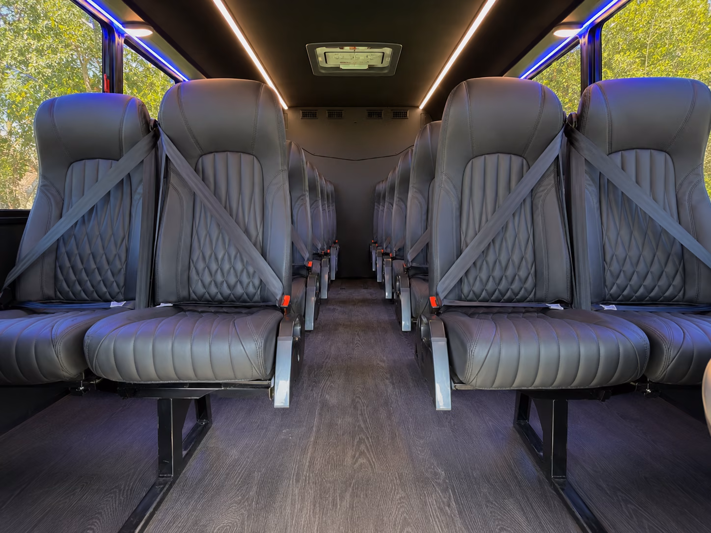 scranton 15 passenger minibus inside