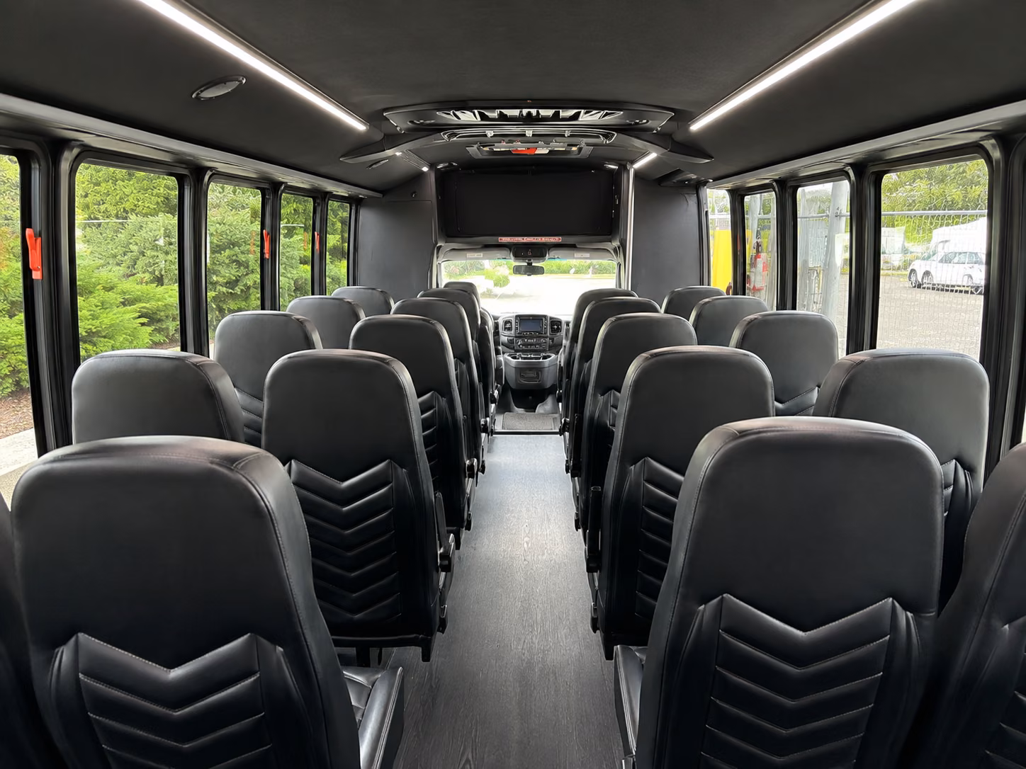 scranton 15 passenger minibus interior