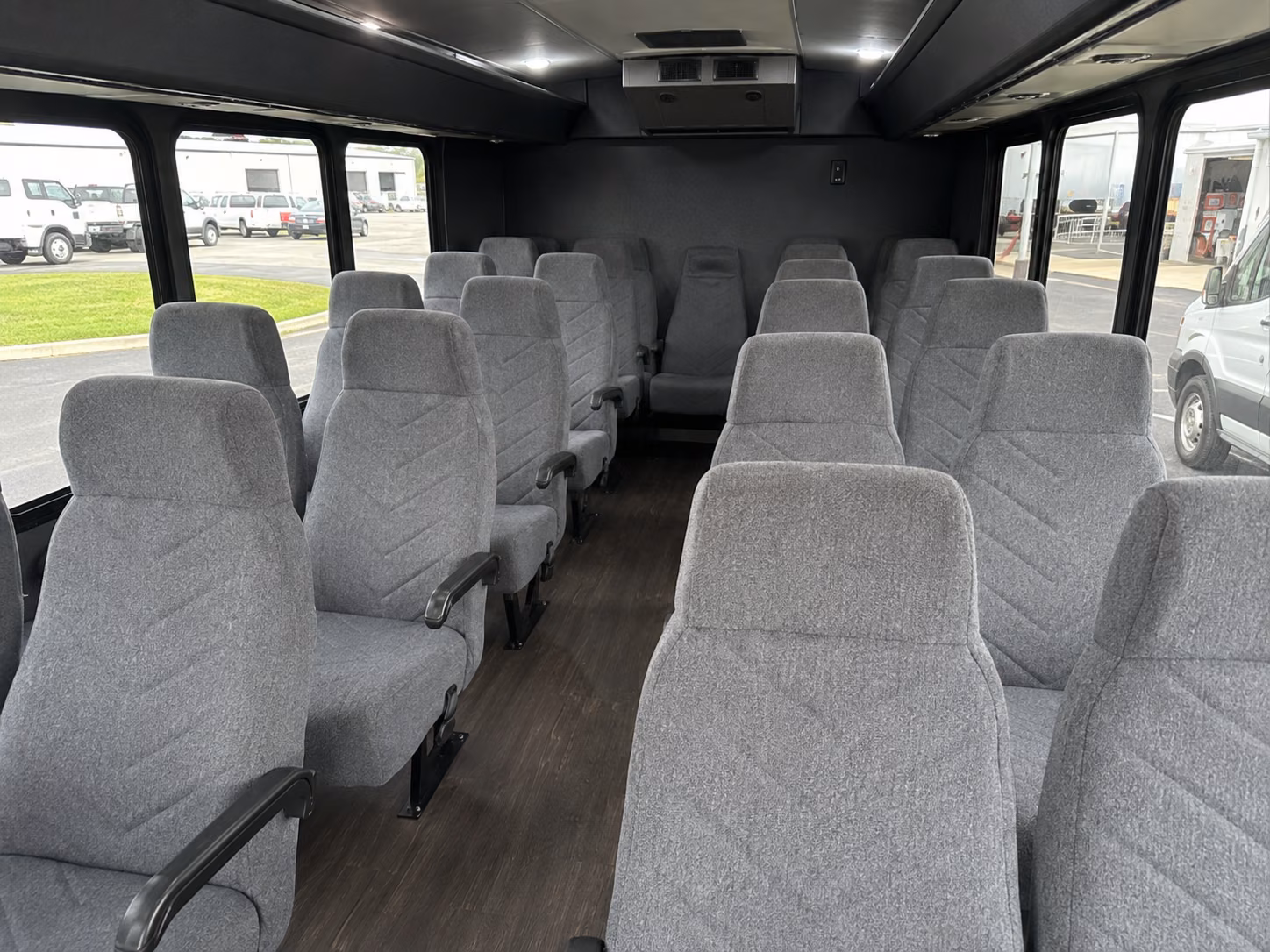 scranton 18 passenger minibus inside