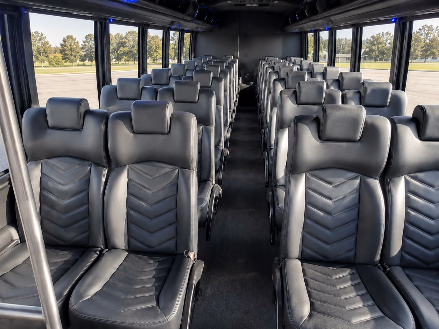 scranton 20 passenger minibus interior