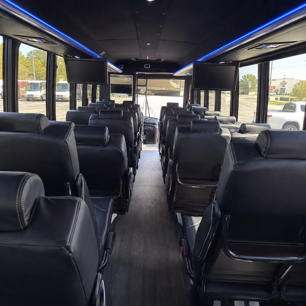 scranton 30 passenger minibus inside