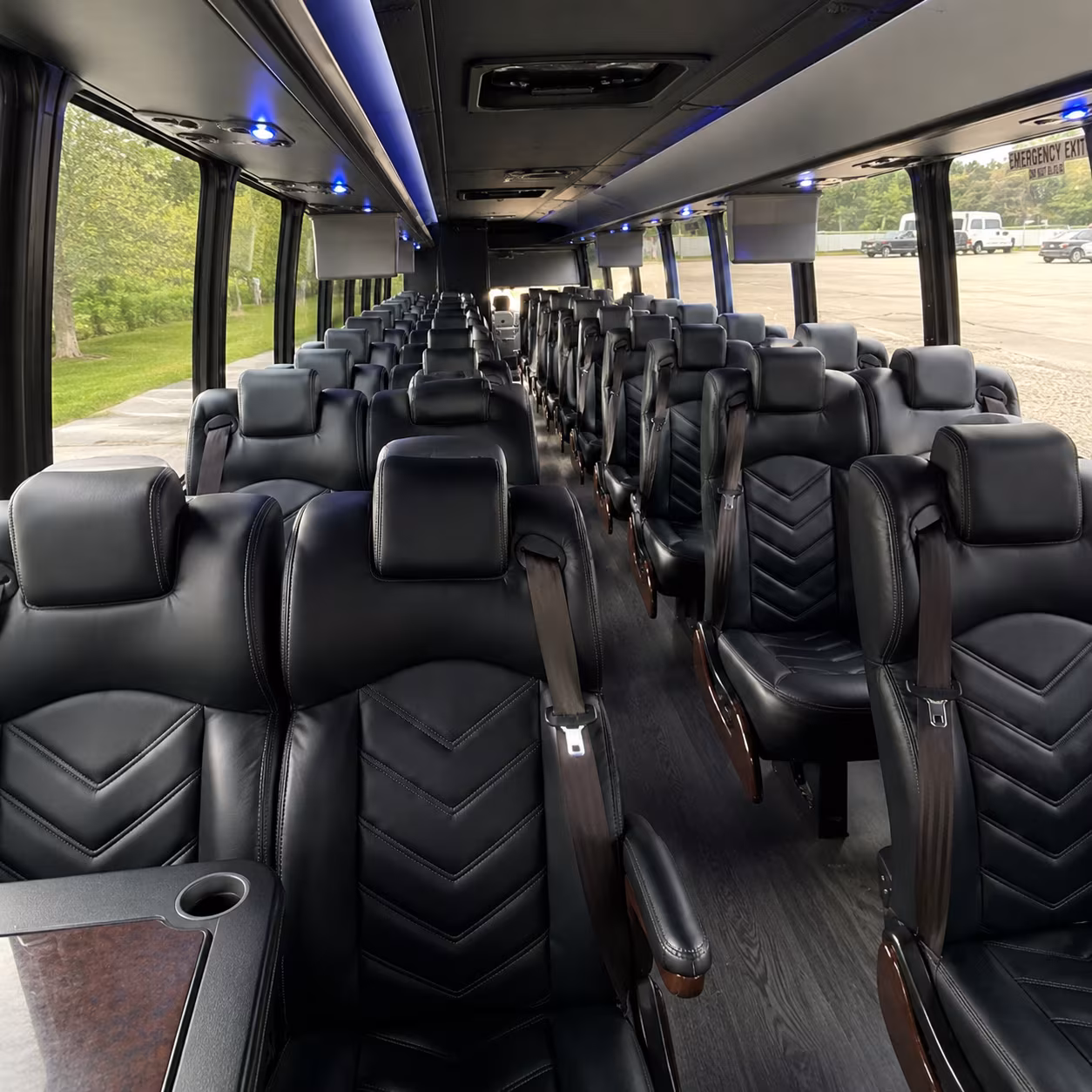 scranton 35 passenger minibus inside