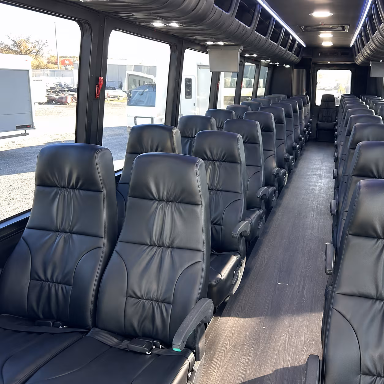 scranton 35 passenger minibus interior