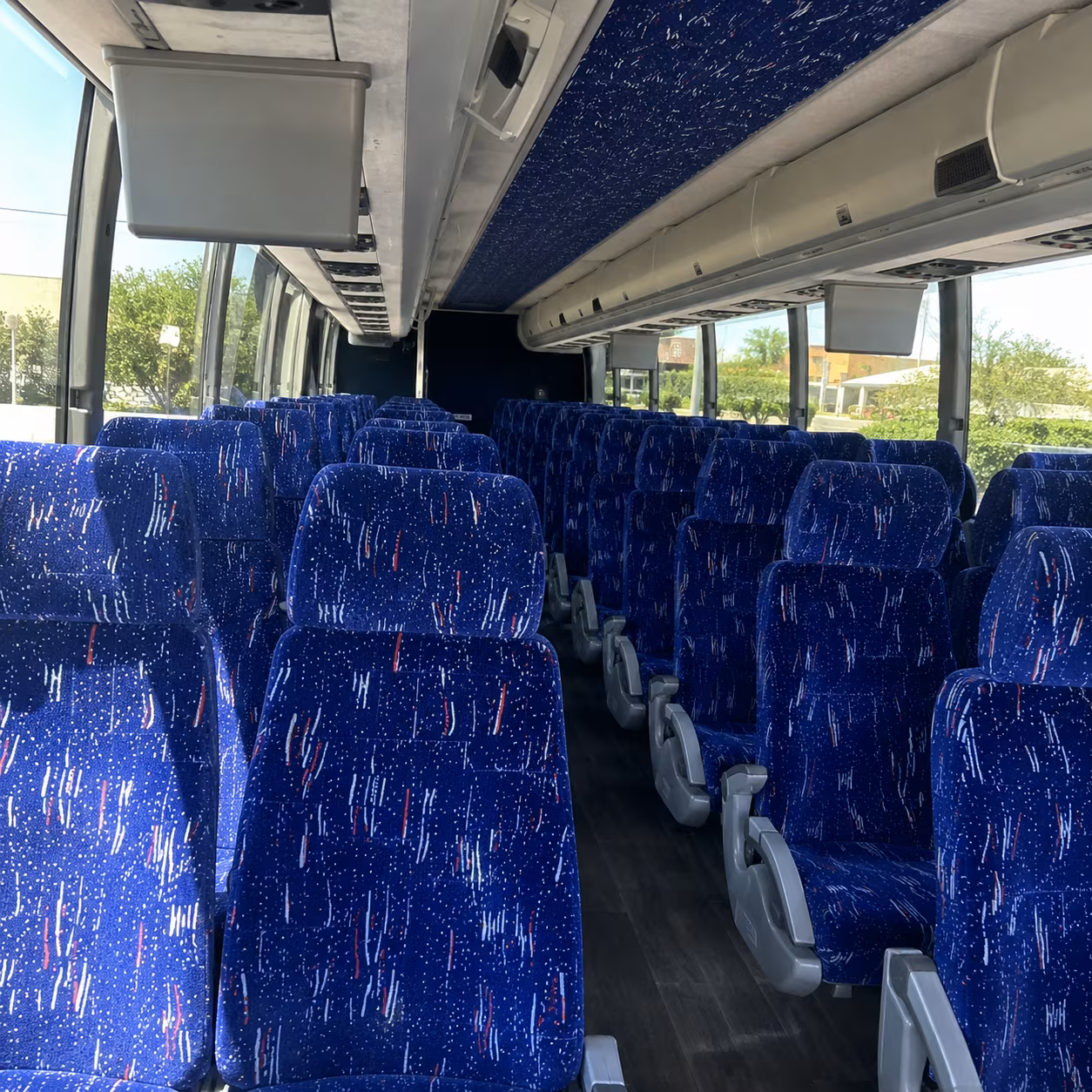 scranton 56 passenger charter bus interior